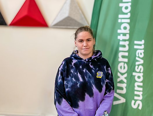 Angelica, elev på Vuxenutbildning Sundsvall